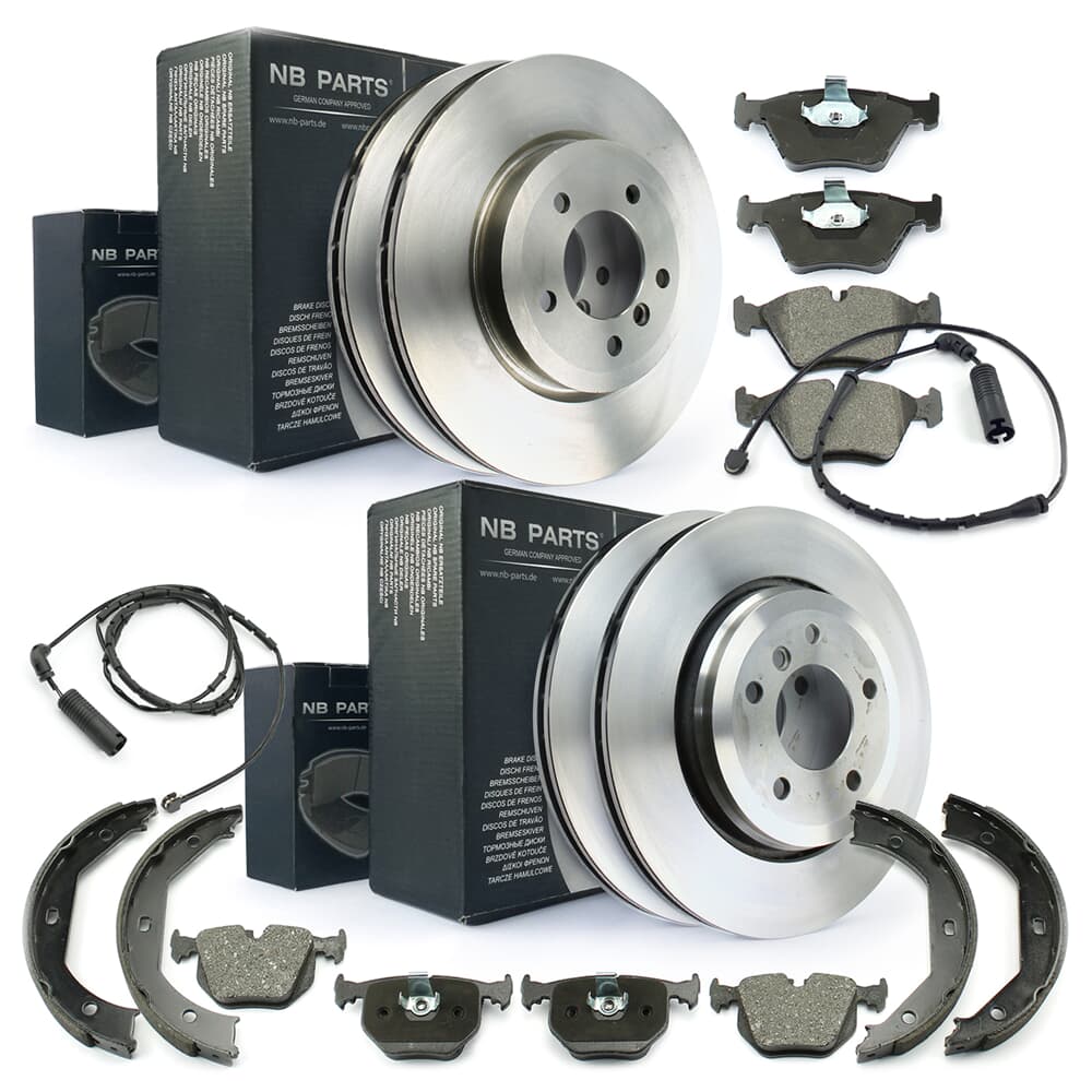 NB PARTS BROMSSKIVOR Bromsskivor + bromsbelägg + varningskontakter + bromsskor fram + bak NB PARTS BROMSSKIVOR Bromsskivor + bromsbelägg + varningskontakter + bromsskor fram + bak