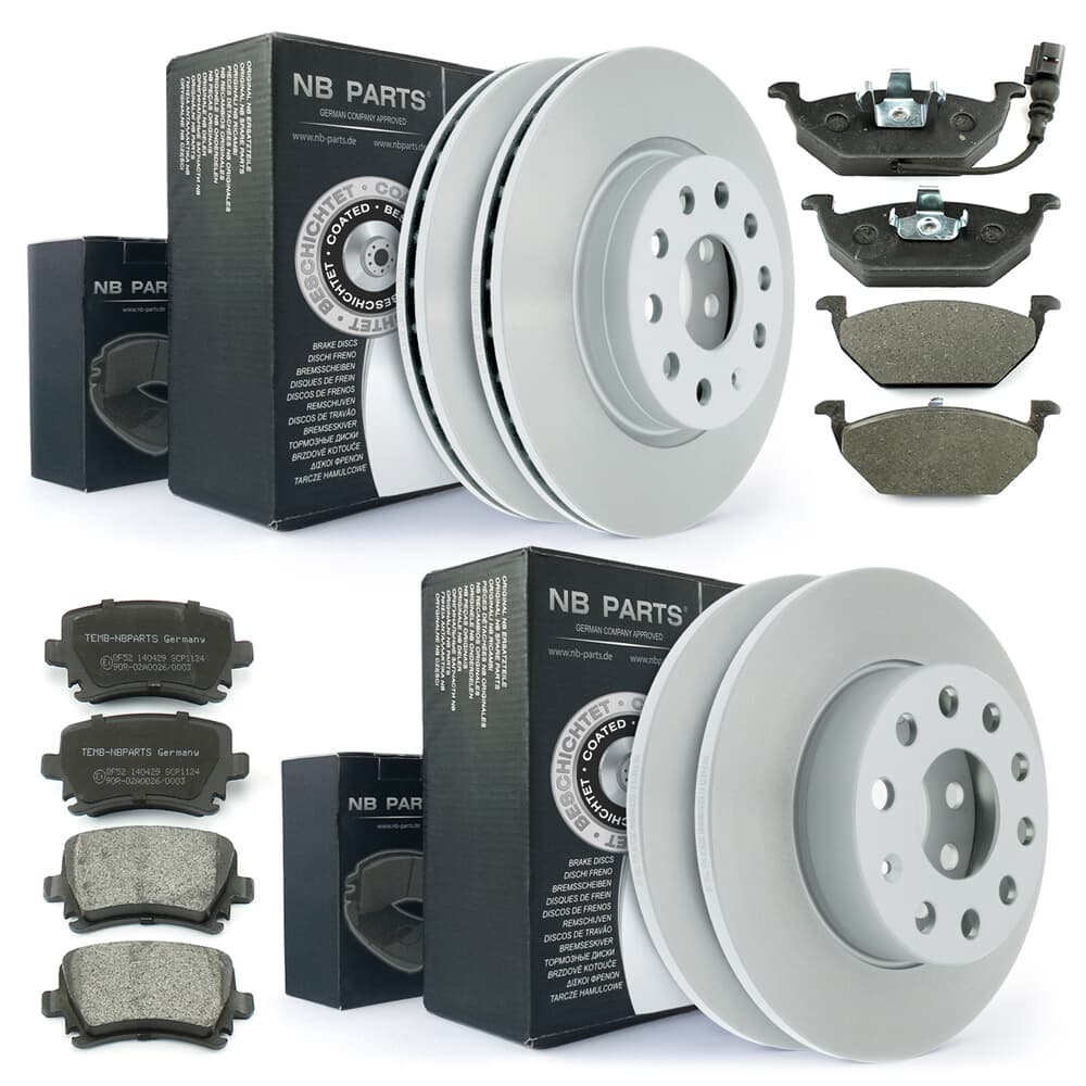 NB PARTS brake discs + brake pads front + rear NB PARTS brake discs + brake pads front + rear