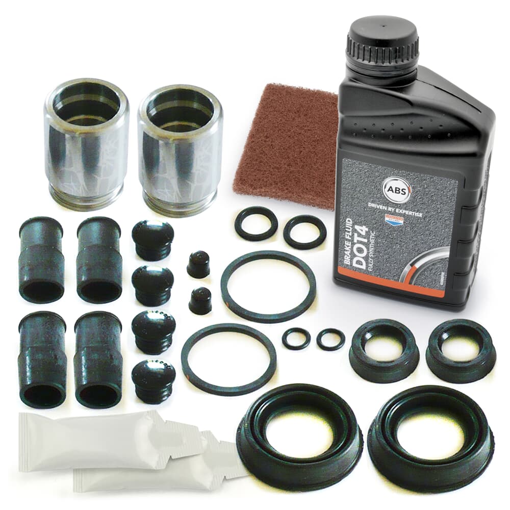 AUTOFREN SEINSA 2x Reparatursatz Bremssattel + Bremsflüssigkeit + Schleifvlies hinten AUTOFREN SEINSA 2x Reparatursatz Bremssattel + Bremsflüssigkeit + Schleifvlies hinten