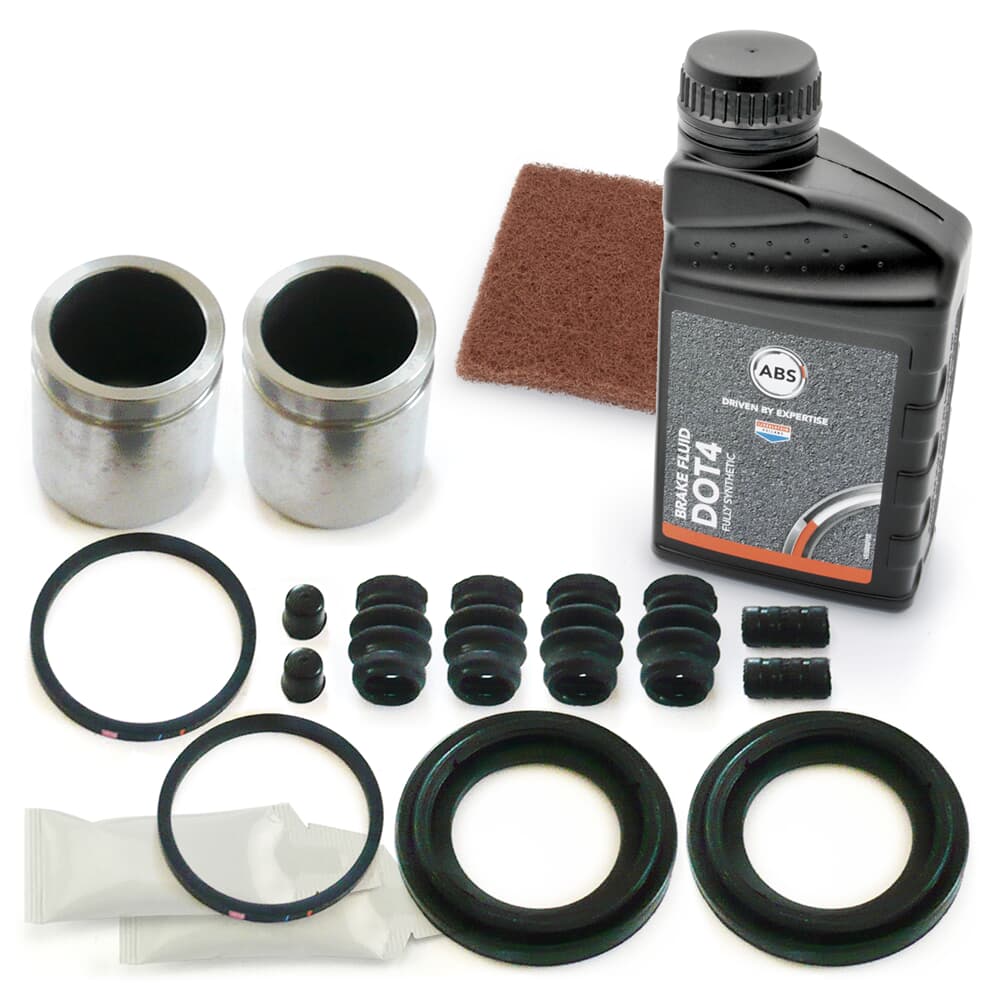 AUTOFREN SEINSA 2x kit di riparazione pinze freno + liquido freni + vello di levigatura posteriore AUTOFREN SEINSA 2x kit di riparazione pinze freno + liquido freni + vello di levigatura posteriore