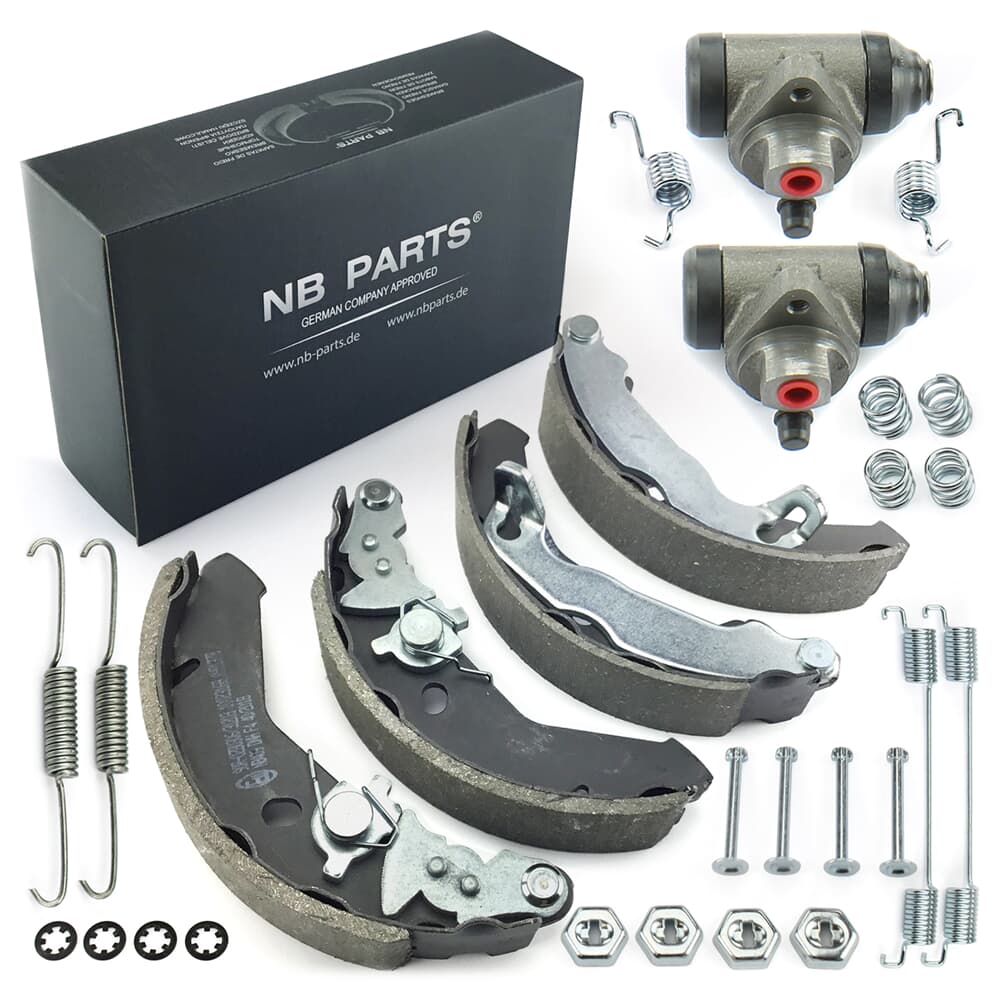 NB PARTS brake shoes + wheel brake cylinders + wheel-side accessory kit NB PARTS brake shoes + wheel brake cylinders + wheel-side accessory kit