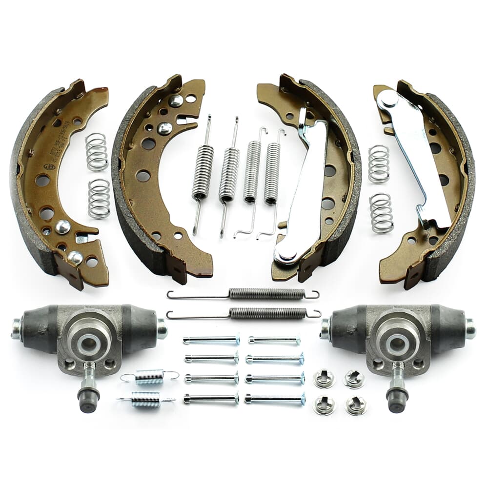 NB PARTS maxilas de travão + cilindro do travão de roda + kit de acessórios lado da roda dianteira NB PARTS maxilas de travão + cilindro do travão de roda + kit de acessórios lado da roda dianteira