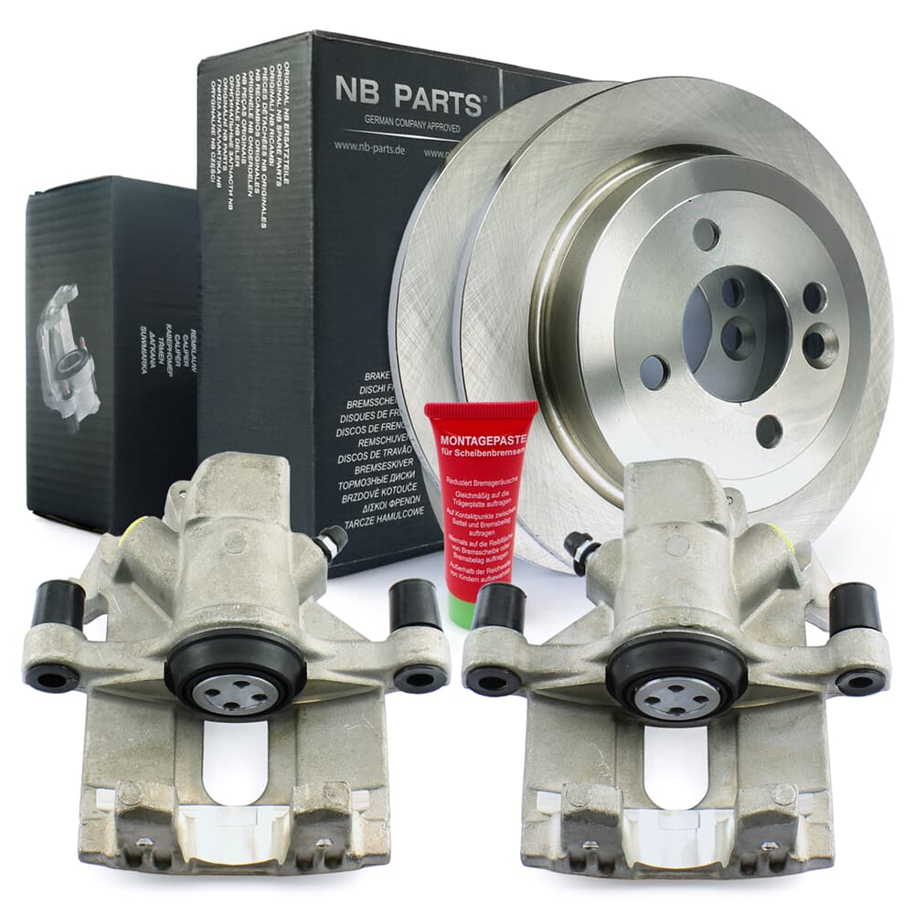 NB PARTS Bakre bromsskivor + bromsok NB PARTS Bakre bromsskivor + bromsok