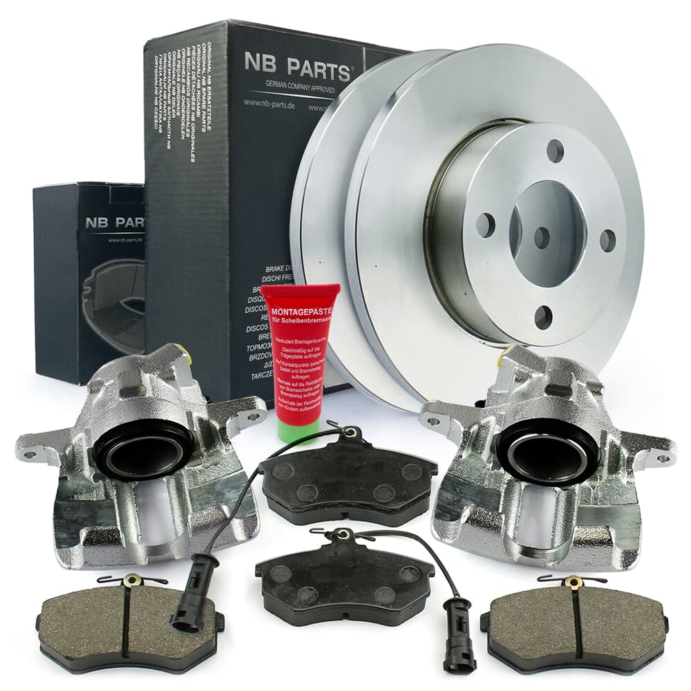 NB PARTS Bremseskiver + bremseklosser + bremsekalipere foran NB PARTS Bremseskiver + bremseklosser + bremsekalipere foran
