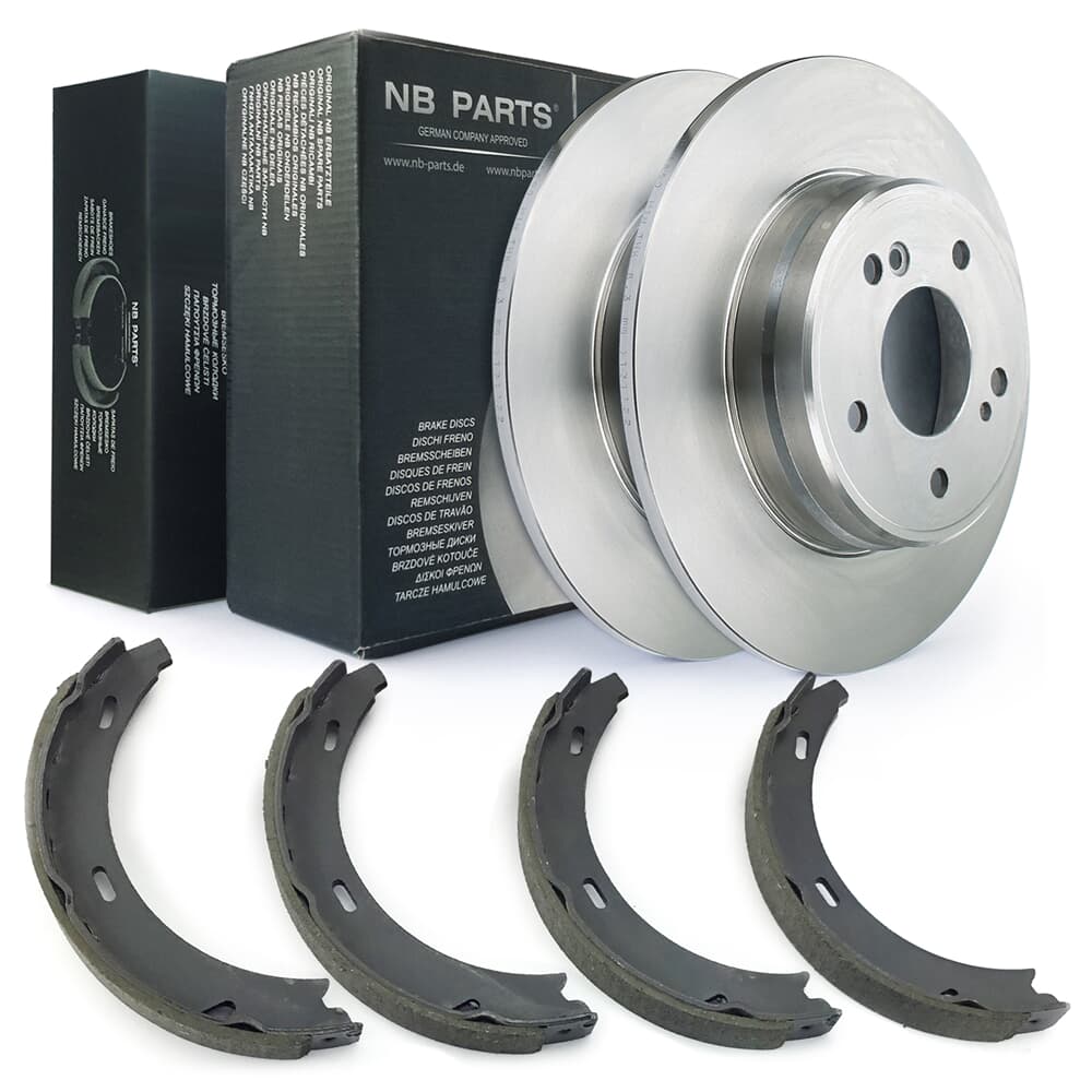 NB PARTS Dischi freno + ganasce lato ruota NB PARTS Dischi freno + ganasce lato ruota