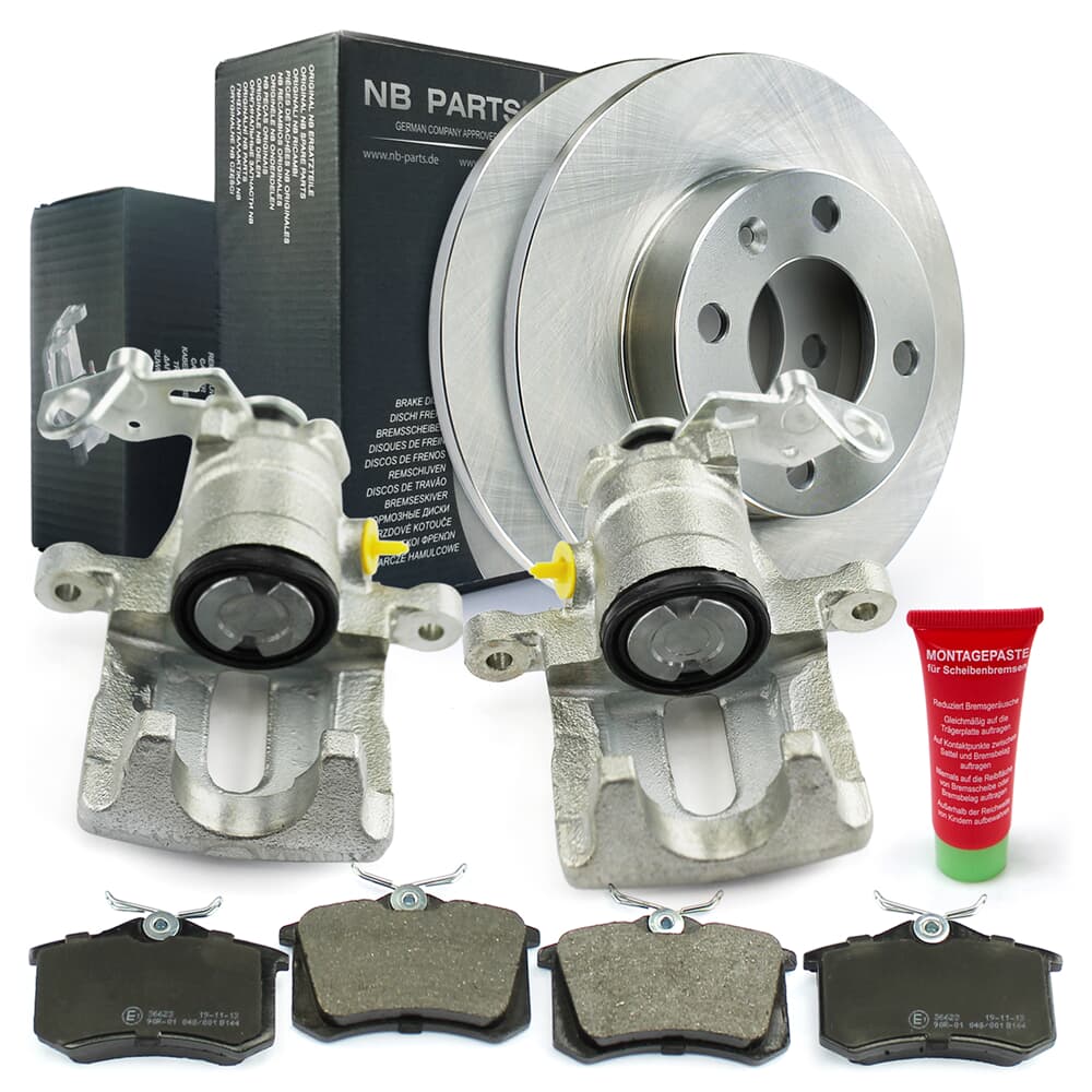 NB PARTS Bremseskiver + bremseklosser + bremsekalipere bak NB PARTS Bremseskiver + bremseklosser + bremsekalipere bak
