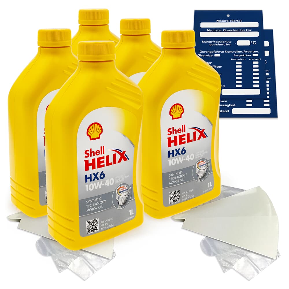 5L Shell Helix 10W40 HX6 MB 229.3 RN0700 5L Shell Helix 10W40 HX6 MB 229.3 RN0700