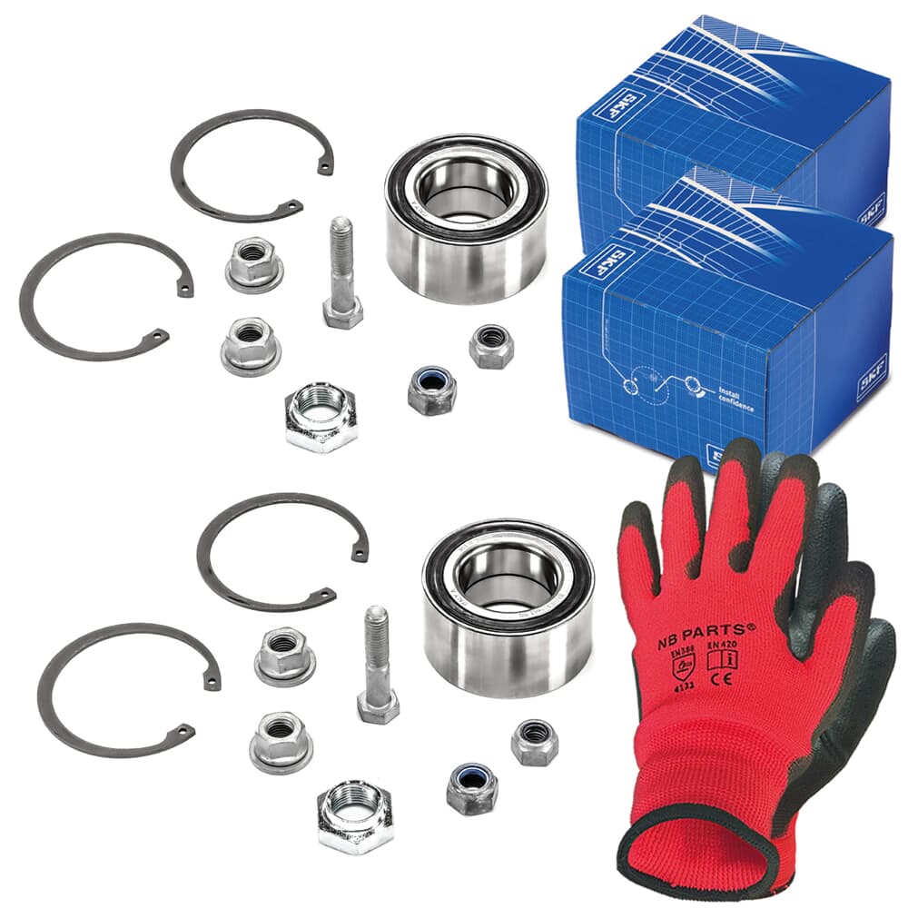 2x SKF wheel bearing set front + rear 2x SKF wheel bearing set front + rear