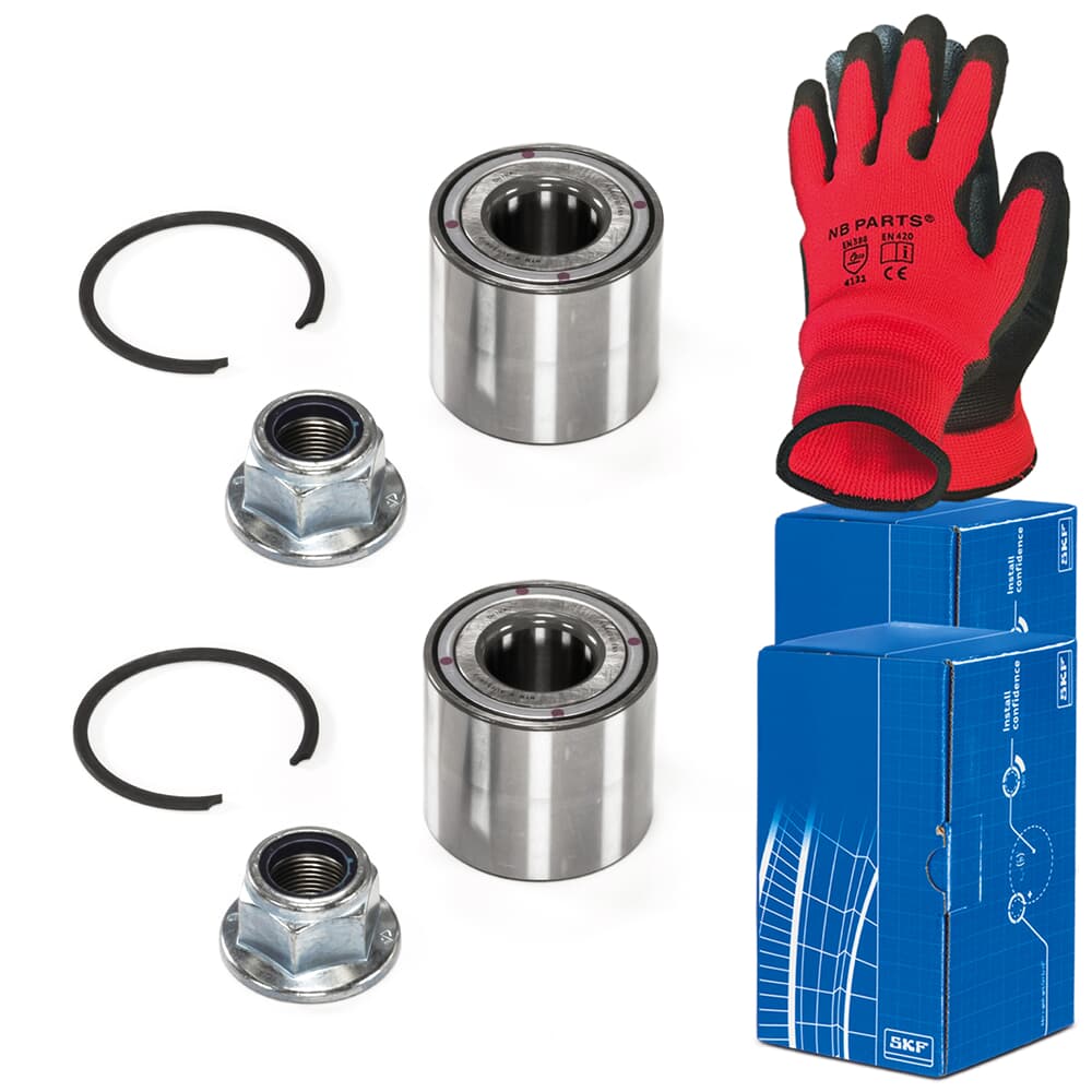 2x SKF Bakhjulslagersats 2x SKF Bakhjulslagersats