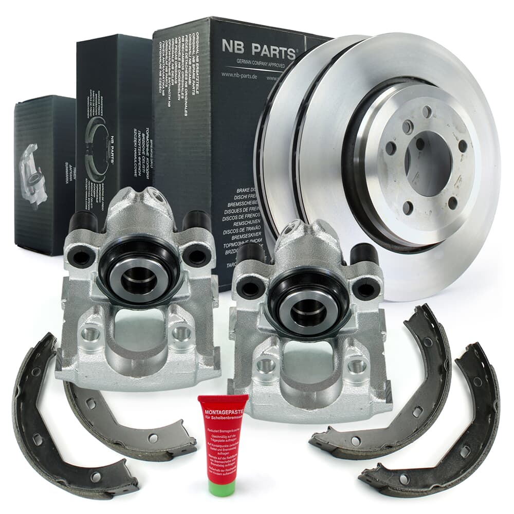 NB PARTS BROMSSKIVOR Bromsskivor + bromsok + bromsbackar hjulsida NB PARTS BROMSSKIVOR Bromsskivor + bromsok + bromsbackar hjulsida