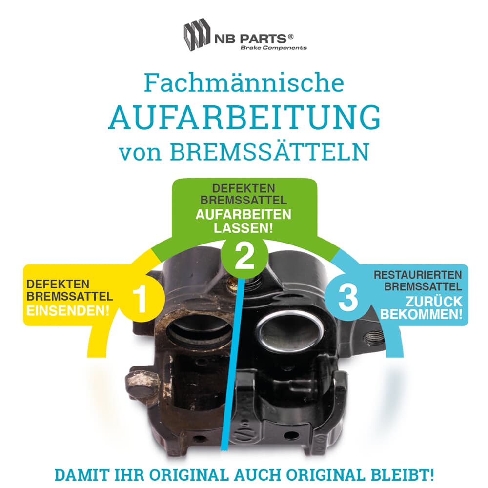 Aufarbeitung Bremssattel Vorderachse Aufarbeitung Bremssattel Vorderachse
