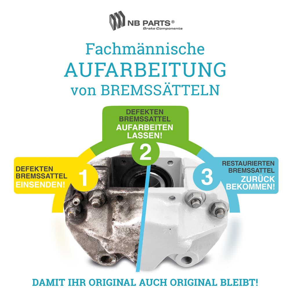 Aufarbeitung Bremssattel Vorderachse Aufarbeitung Bremssattel Vorderachse
