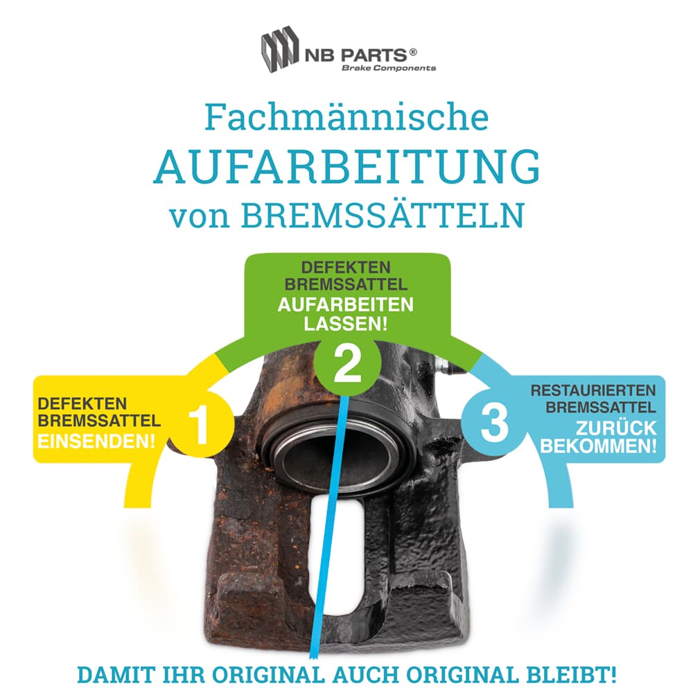 Aufarbeitung Bremssattel Vorderachse Aufarbeitung Bremssattel Vorderachse