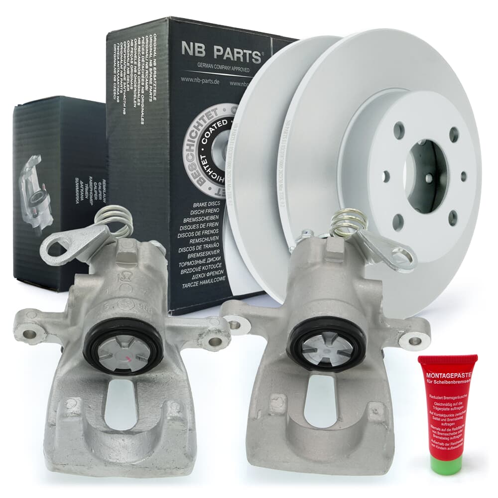 NB PARTS Bakre bromsskivor + bromsok NB PARTS Bakre bromsskivor + bromsok