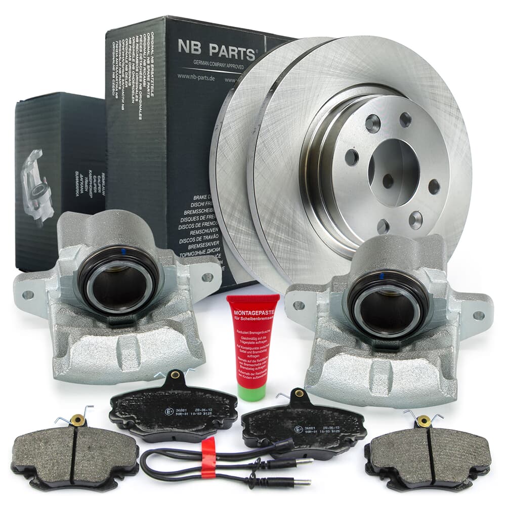 NB PARTS BROMSSKIVOR Bromsskivor + bromsbelägg + bromsok fram NB PARTS BROMSSKIVOR Bromsskivor + bromsbelägg + bromsok fram
