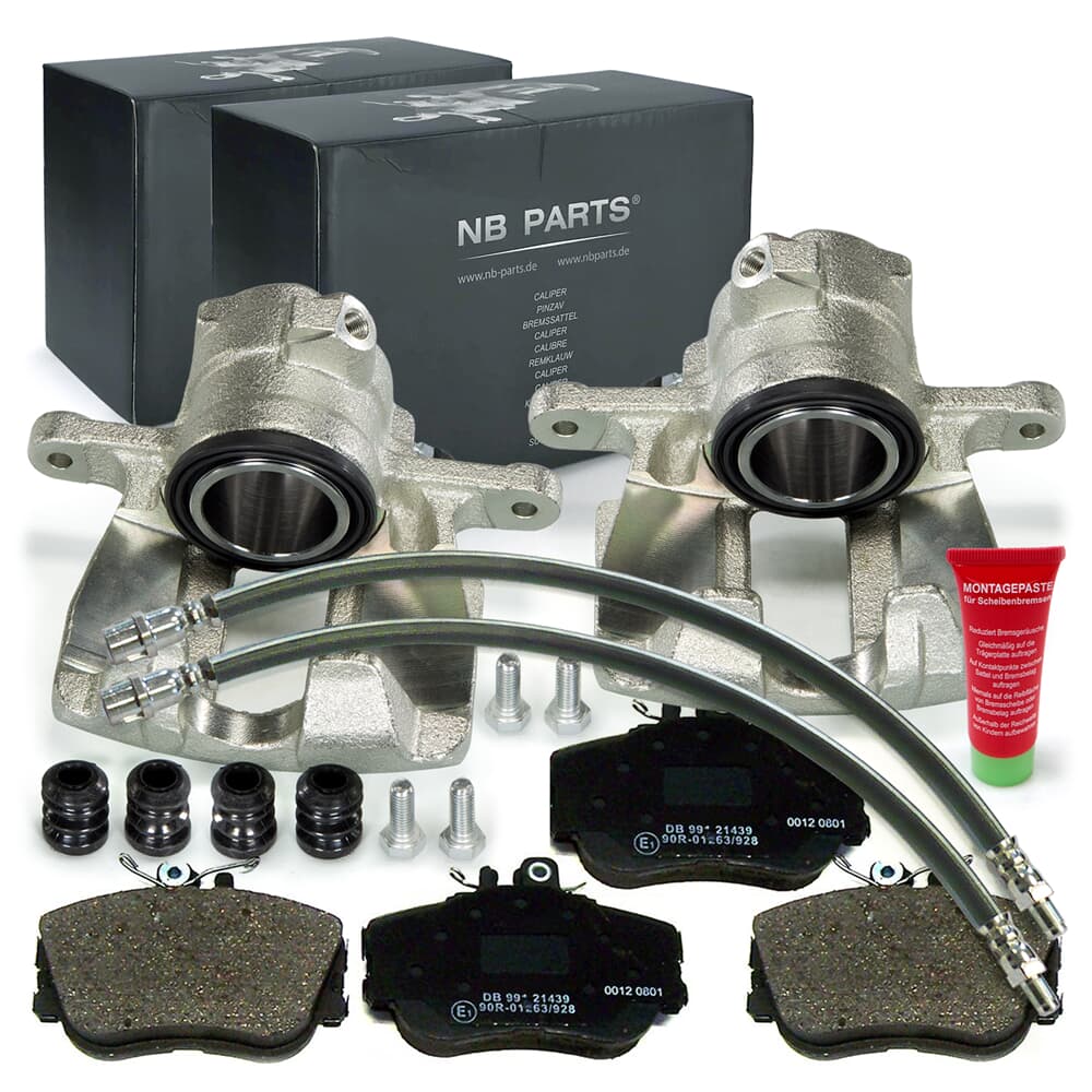 NB PARTS Bromsok + bromsbelägg + slangar för frambroms NB PARTS Bromsok + bromsbelägg + slangar för frambroms