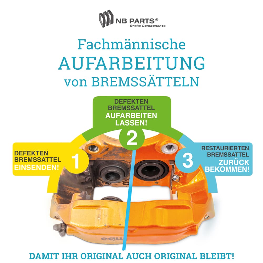Aufarbeitung Bremssattel Vorderachse Aufarbeitung Bremssattel Vorderachse
