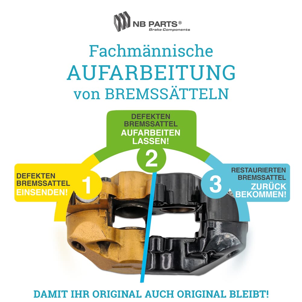 Aufarbeitung Bremssattel Vorderachse Aufarbeitung Bremssattel Vorderachse