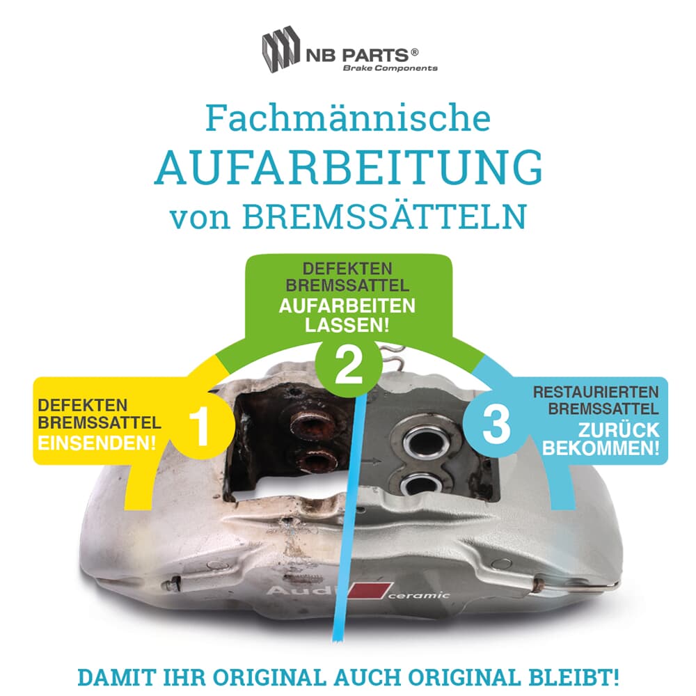 Aufarbeitung Bremssattel Vorderachse Aufarbeitung Bremssattel Vorderachse