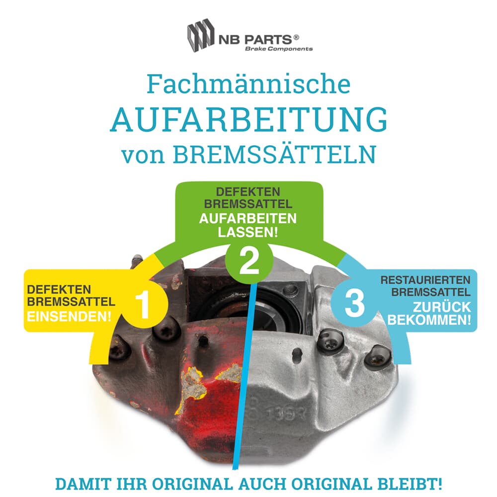 Aufarbeitung Bremssattel Vorderachse Aufarbeitung Bremssattel Vorderachse