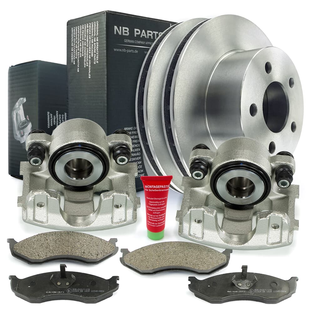 NB PARTS remschijven + remblokken + remklauwen voorremmen NB PARTS remschijven + remblokken + remklauwen voorremmen