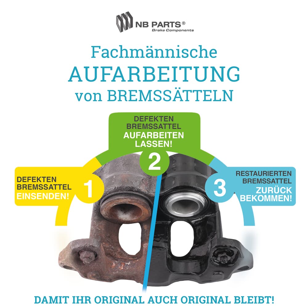 Aufarbeitung Bremssattel Vorderachse Aufarbeitung Bremssattel Vorderachse