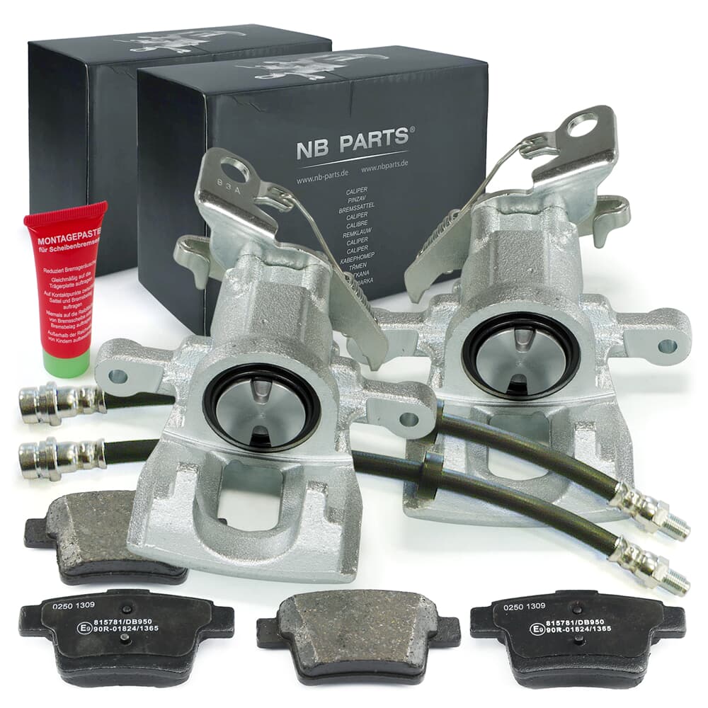 NB PARTS BROMSOK Bromsok + bromsbelägg + bakre bromsslangar NB PARTS BROMSOK Bromsok + bromsbelägg + bakre bromsslangar