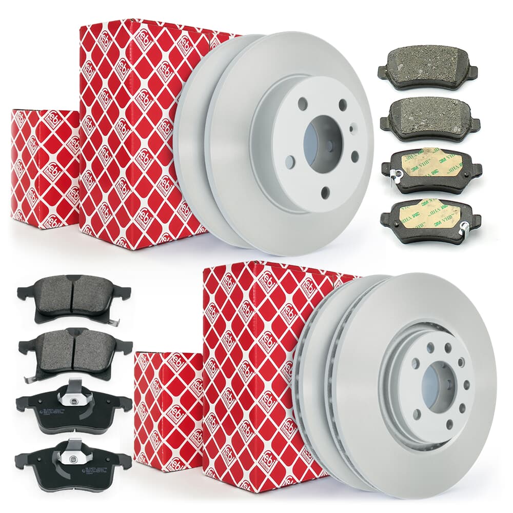 FEBI BILSTEIN Bremsscheiben + Bremsbeläge vorne + hinten FEBI BILSTEIN Bremsscheiben + Bremsbeläge vorne + hinten