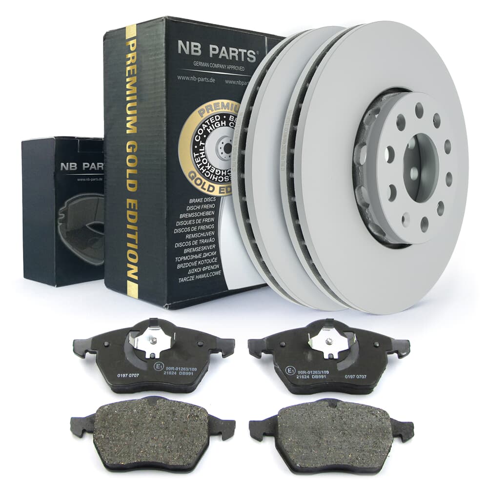 NB PARTS Bremsscheiben + Bremsbeläge Premium Gold Edition vorne NB PARTS Bremsscheiben + Bremsbeläge Premium Gold Edition vorne