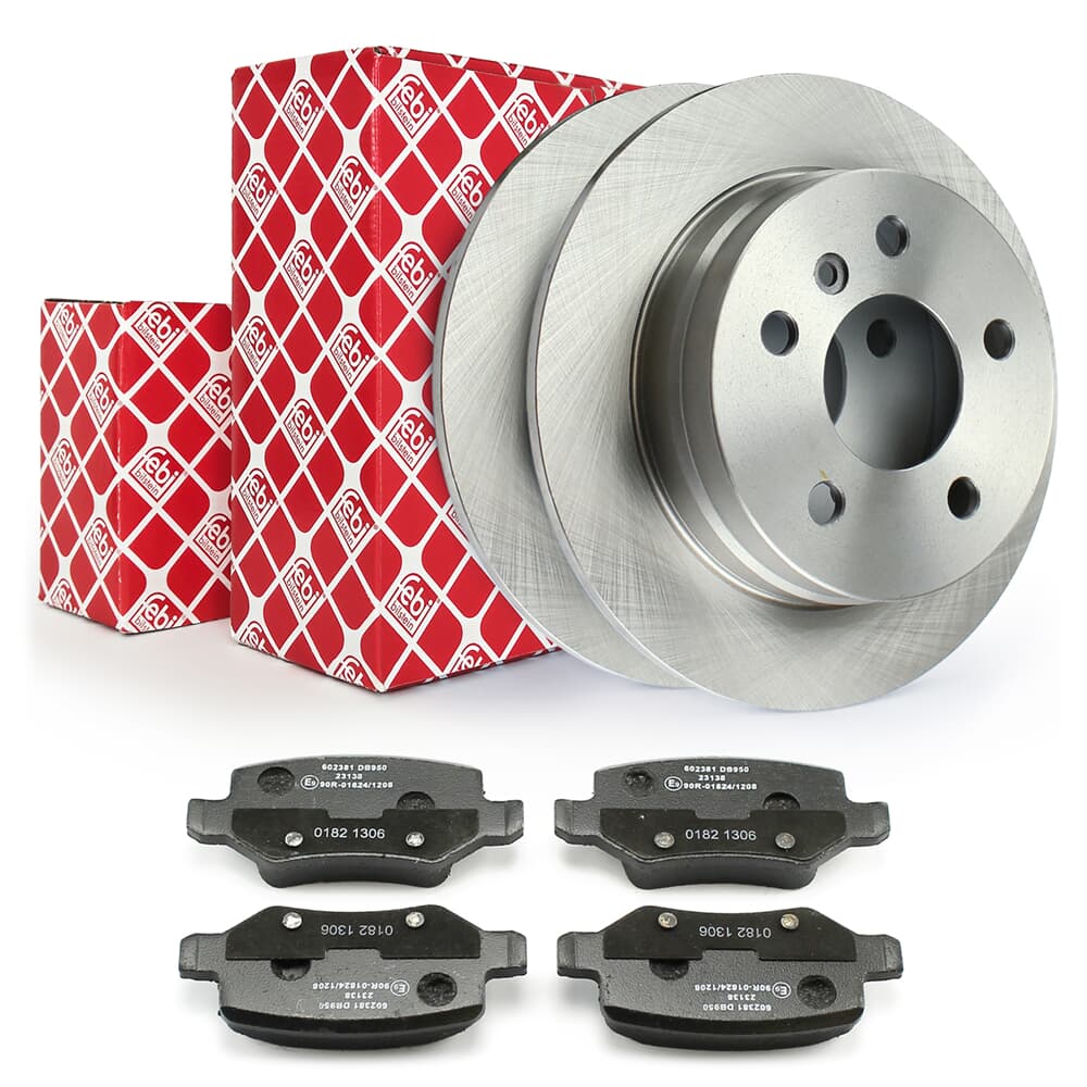 FEBI BILSTEIN Bremsscheiben + Bremsbeläge hinten FEBI BILSTEIN Bremsscheiben + Bremsbeläge hinten