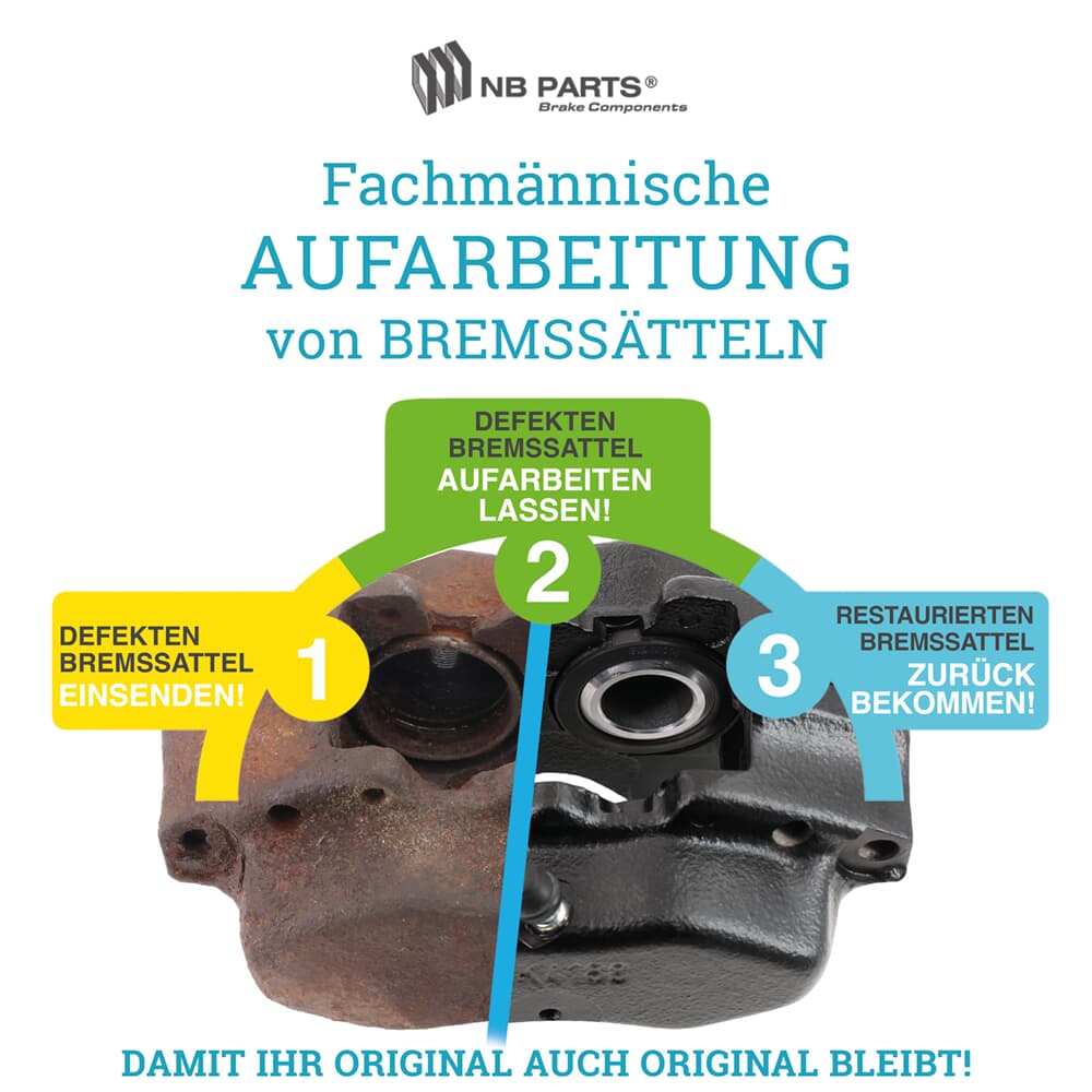 Aufarbeitung Bremssattel vorne Aufarbeitung Bremssattel vorne