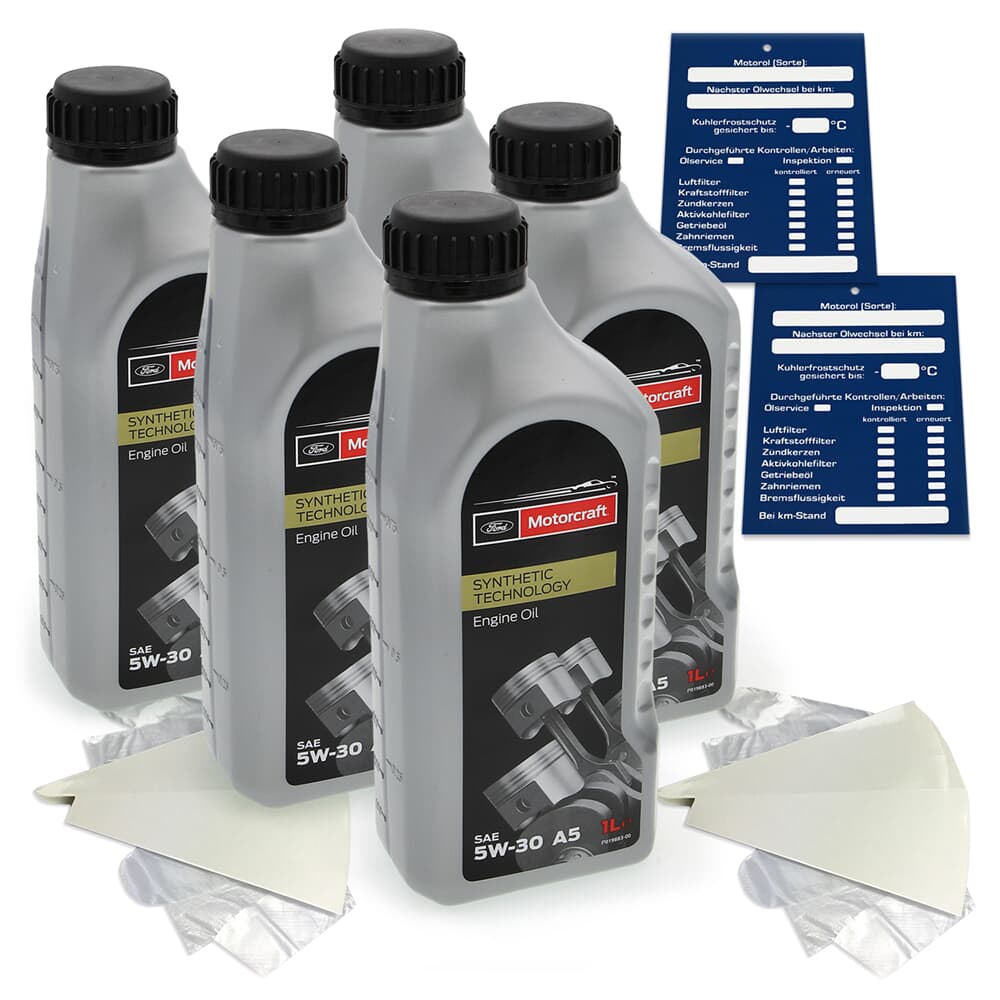 5L Ford Motorcraft 5W30 A5 ACEA A1/B1 A5/B5 5L Ford Motorcraft 5W30 A5 ACEA A1/B1 A5/B5