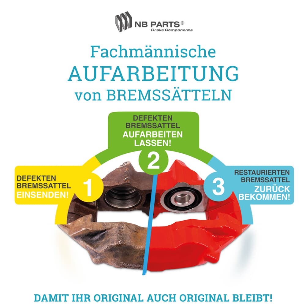 Aufarbeitung Bremssattel Vorderachse Aufarbeitung Bremssattel Vorderachse