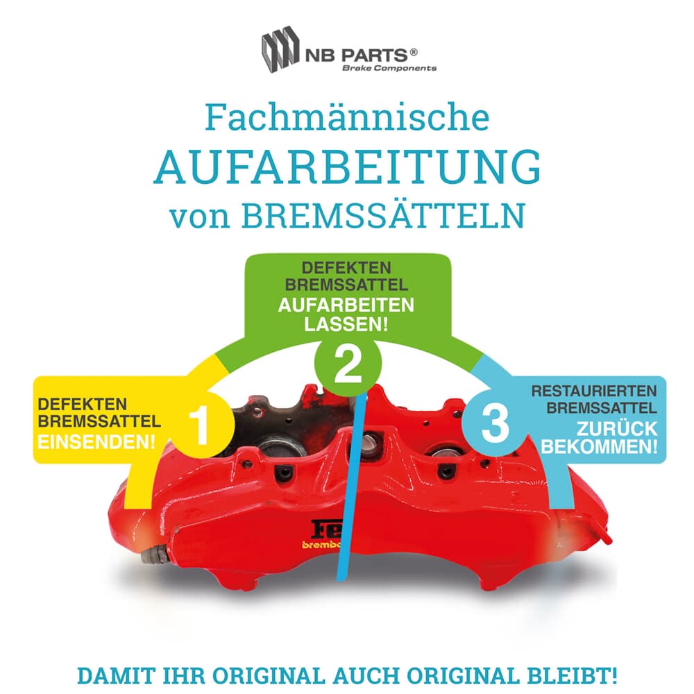 Aufarbeitung Bremssattel Vorderachse Aufarbeitung Bremssattel Vorderachse