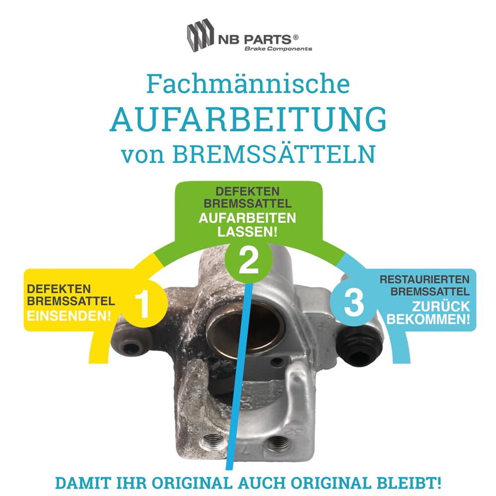 Aufarbeitung Bremssattel Vorderachse Aufarbeitung Bremssattel Vorderachse