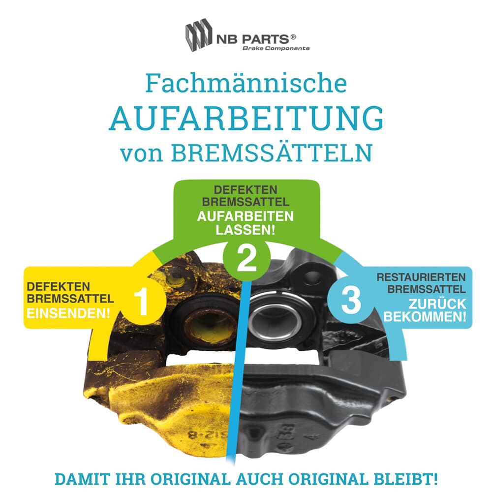 Aufarbeitung Bremssattel Vorderachse Aufarbeitung Bremssattel Vorderachse
