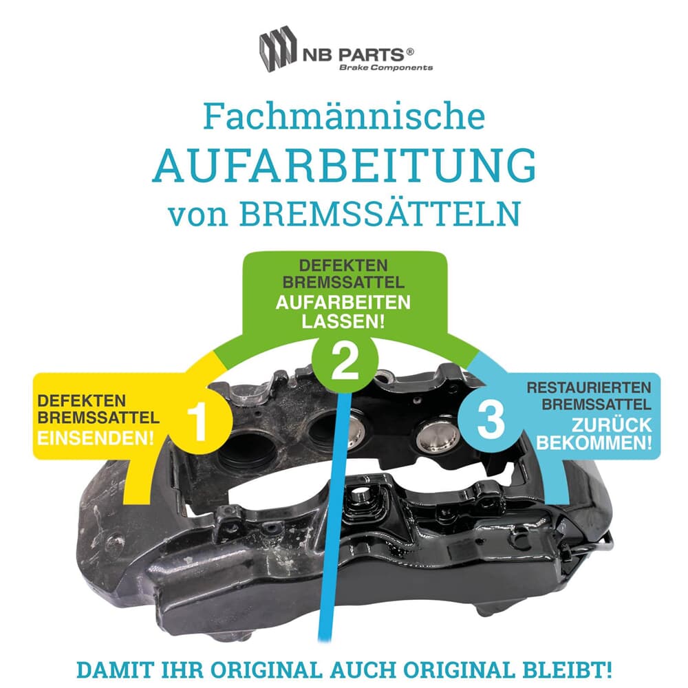 Aufarbeitung Bremssattel Vorderachse Aufarbeitung Bremssattel Vorderachse