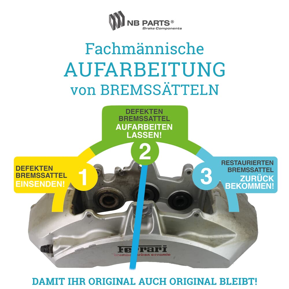 Aufarbeitung Bremssattel Vorderachse Aufarbeitung Bremssattel Vorderachse