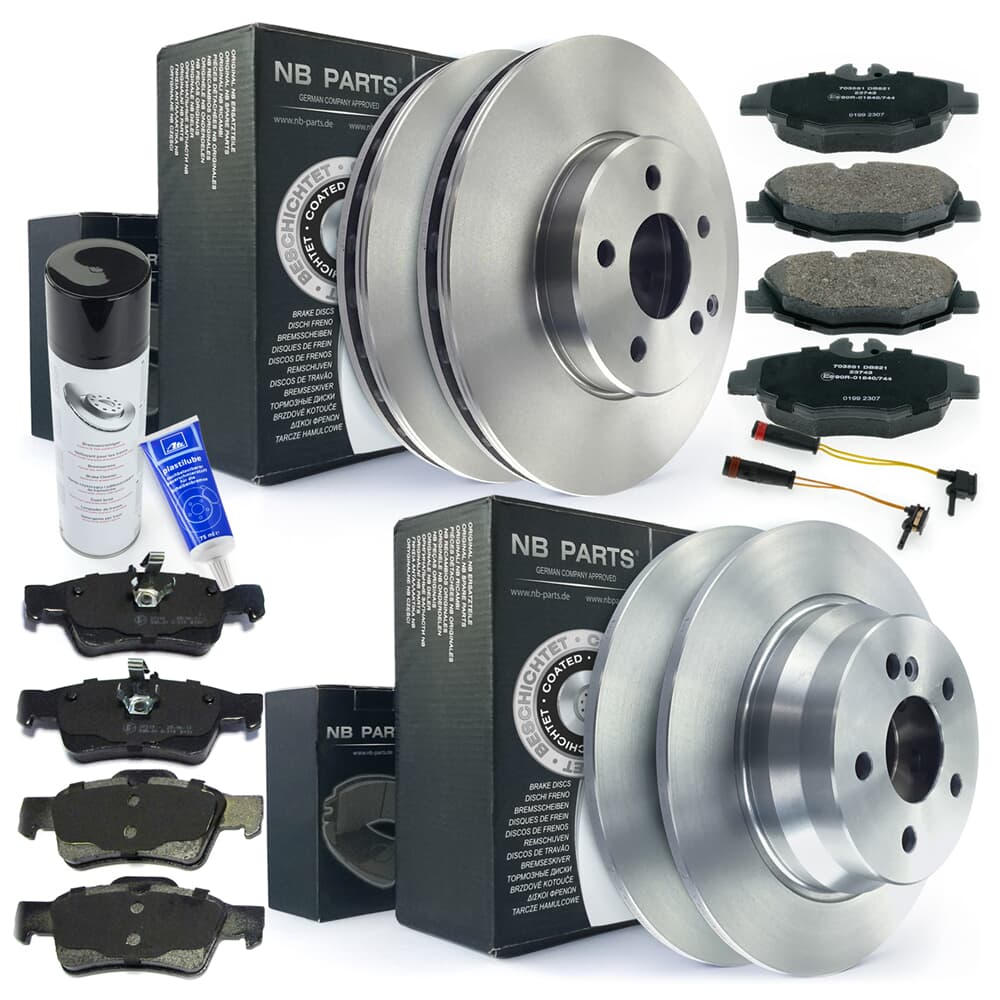 Bremsscheiben Bremsbeläge vorne hinten ATE Plastilube Bremsenreiniger Bremsscheiben Bremsbeläge vorne hinten ATE Plastilube Bremsenreiniger