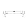 Bremsschlauch Unimog 403 406 413 421 etc. MB-Trac 220mm Pic:1
