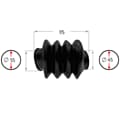 NB PARTS Mieszek 4 faldy 45/55mm 115mm pasuje do BPW ZAV 1,05-2 1,6/2,0 GRÜMER AK 0908