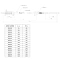 NB PARTS Cablu de frâna 1740/1530mm clopot Ø18,5x22,0mm + M8 potrivit pentru KNOTT
