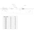 NB PARTS Cablu de frâna 1230/1020mm clopot Ø23/26mm + M12/M8 potrivit pentru ALKO
