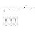 NB PARTS cabo do travão 1360/1100mm campainha Ø30mm + M16/M10 adequado para KNOTT ALKO