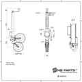 NB PARTS tukipyörä 250 kg 60 mm 200x60mm 9-reikäinen täysin automaattinen premium-versio