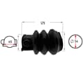 NB PARTS Faltenbalg 3 Falten 49/54mm 129mm passend für ALKO 131R 161/251 R/S/VB 251G 150/200V