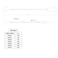 NB PARTS Breakaway Cabo tipo 2 gancho de 1600 mm + olho
