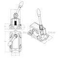 NB PARTS puristimen 48 mm 105 mm: n 6-reikäinen taitettava vaihde