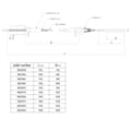 NB PARTS cabo do travão 1555/1330mm campainha Ø23/26mm + M12/M8 adequado para BPW
