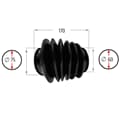 NB PARTS fole 6 pregas 60/75mm 170mm adequado para PEITZ ABV AEV AER ANR25